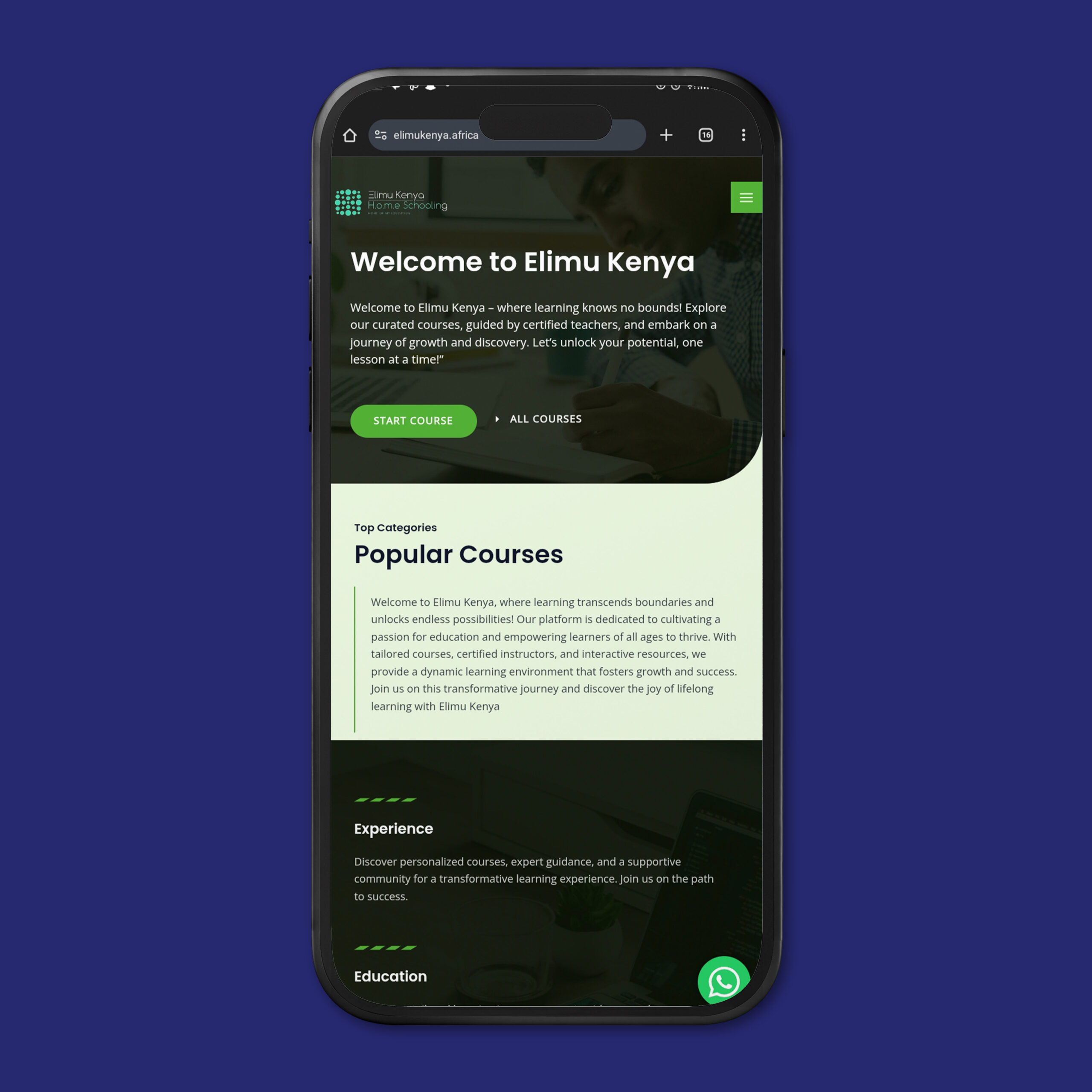 Modern mobile app login screen mockup psd